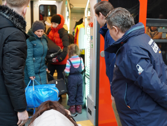 Specjalny pociąg przywiózł do Łodzi kobiety i dzieci z Ukrainy
